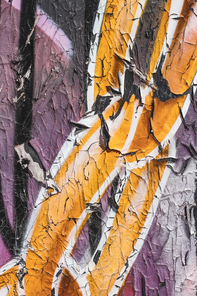 Spray paint tags on surface