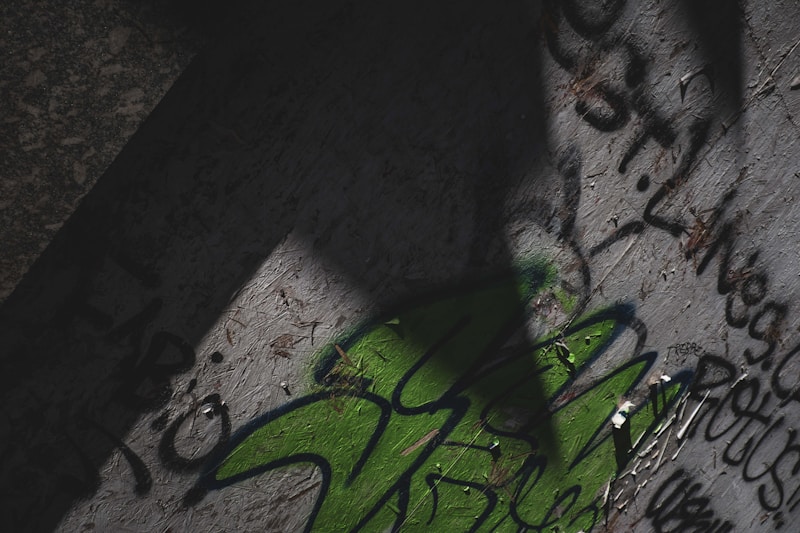 Large graffiti on urban wall